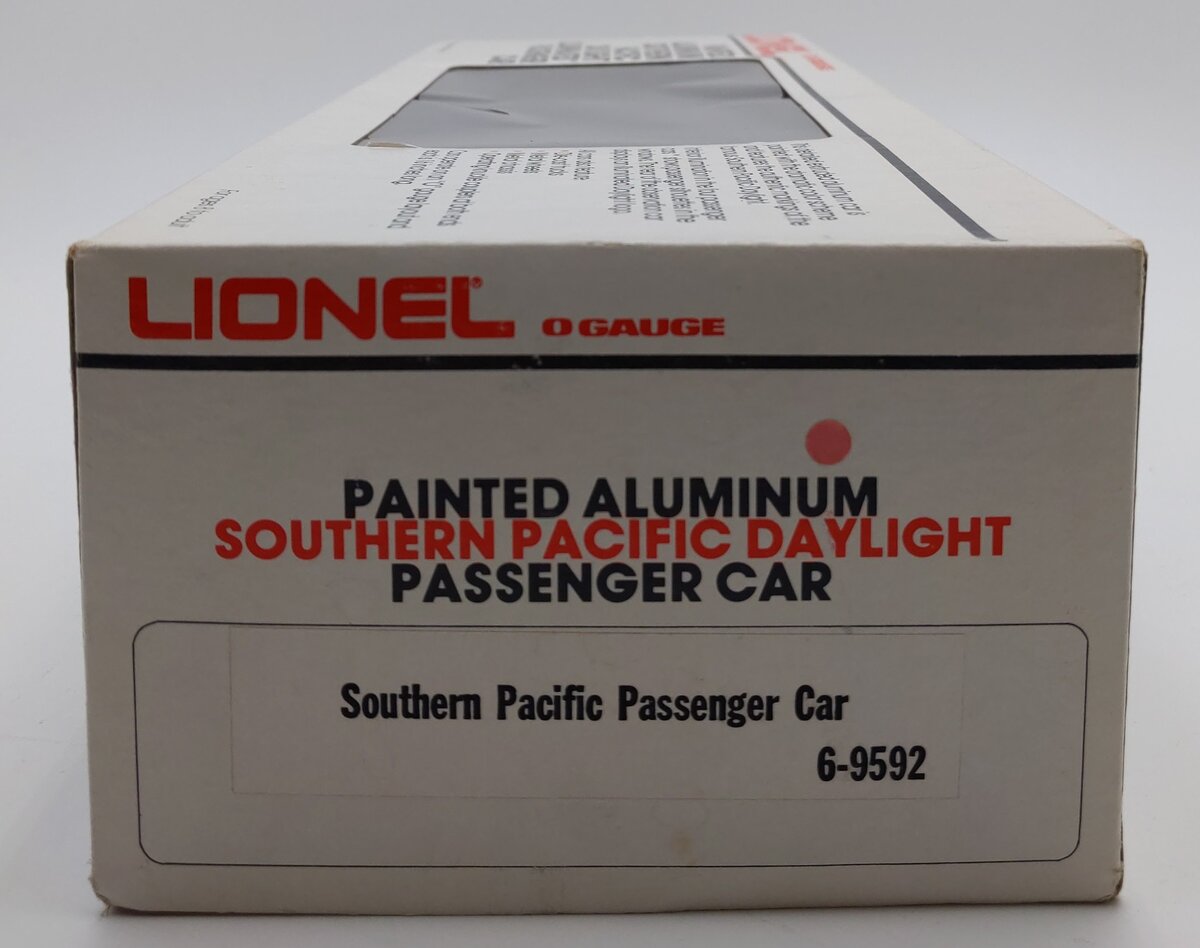 Lionel 6-9592 O Gauge Southern Pacific Daylight Aluminum Passenger Car EX/Box