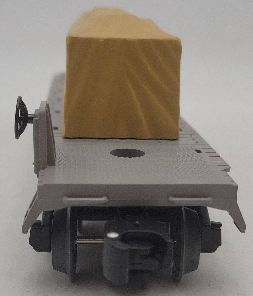Lionel 6-39392 O Gauge U.S. Navy Flatcar with Tarped Load EX/Box