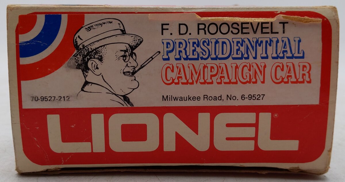 Lionel 6-9527 O Gauge Milwaukee Road FDR Campaign Observation Car EX/Box