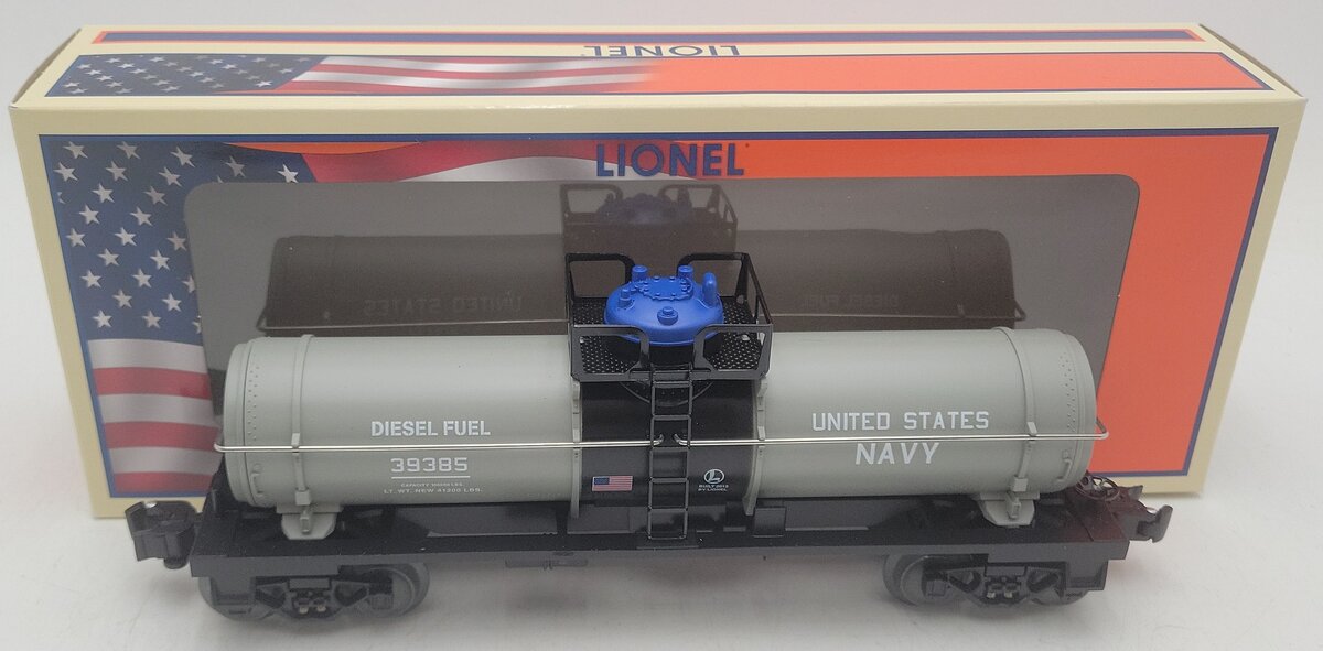 Lionel 6-39385 O Scale US Navy Tank Car - Made in the USA EX/Box