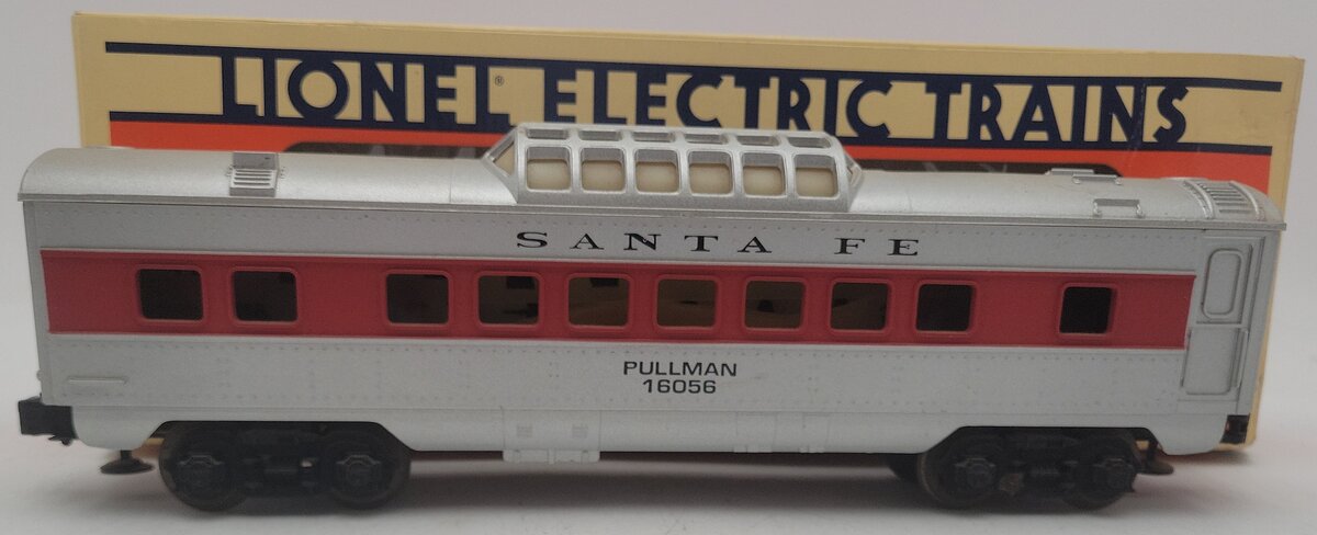 Lionel 6-16056 O Gauge Santa Fe Vista Dome Illuminated Passenger Car VG/Box