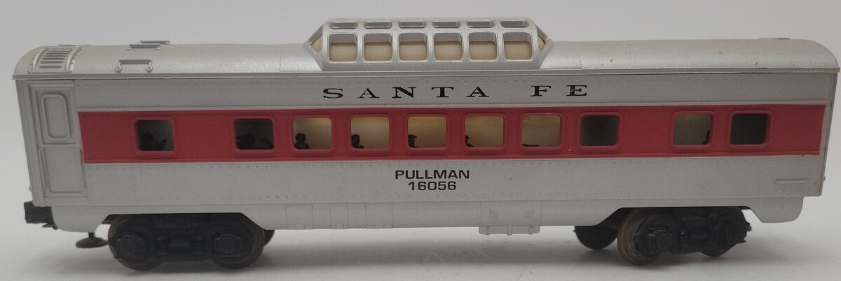Lionel 6-16056 O Gauge Santa Fe Vista Dome Illuminated Passenger Car VG/Box