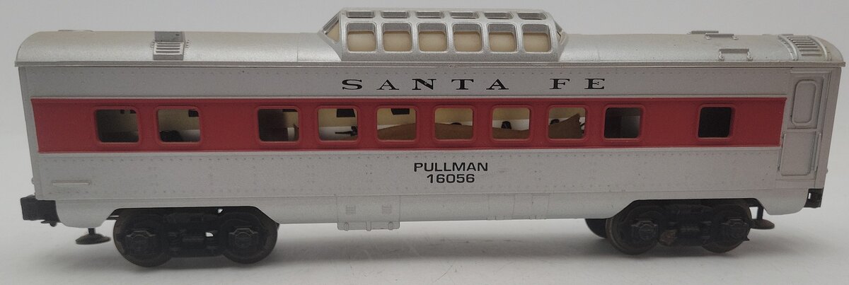 Lionel 6-16056 O Gauge Santa Fe Vista Dome Illuminated Passenger Car VG/Box