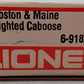 Lionel 6-9181 O Gauge Boston and Maine N5C Porthole Caboose EX/Box