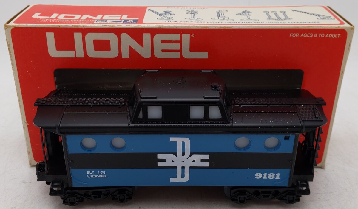 Lionel 6-9181 O Gauge Boston and Maine N5C Porthole Caboose EX/Box