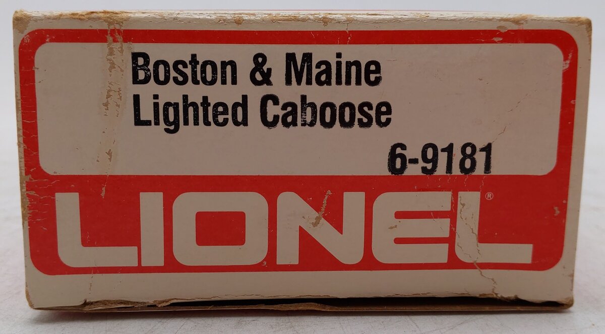Lionel 6-9181 O Gauge Boston and Maine N5C Porthole Caboose EX/Box