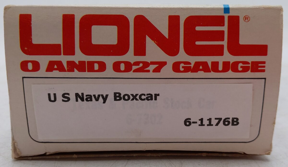 Lionel 6-6106888 O Gauge US Navy Boxcar EX/Box
