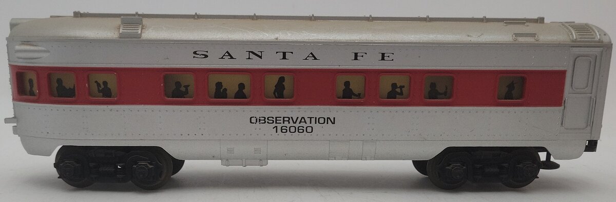Lionel 6-16060 O Gauge Santa Fe Observation Car VG/Box