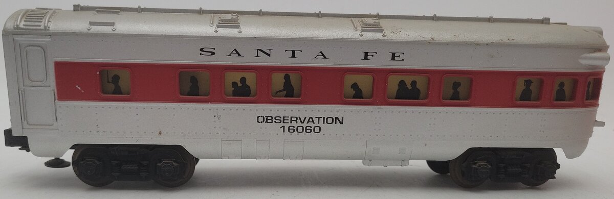 Lionel 6-16060 O Gauge Santa Fe Observation Car VG/Box
