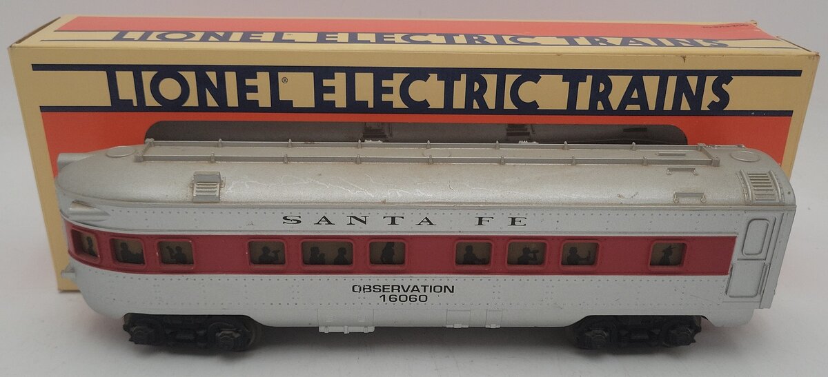 Lionel 6-16060 O Gauge Santa Fe Observation Car VG/Box