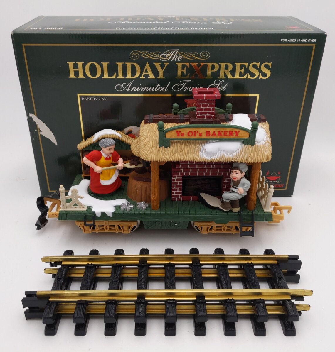 New Bright 380-3 G Scale Holiday Express Animated Ye Ol'e Bakery Car EX/Box