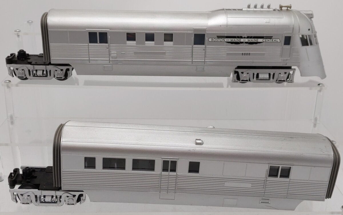 MTH 30-2298-0 O Scale B&M Flying Yankee Diesel Passenger Set w/Loco-Sound #6000 VG