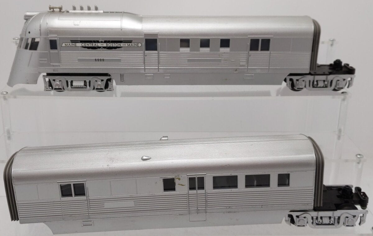 MTH 30-2298-0 O Scale B&M Flying Yankee Diesel Passenger Set w/Loco-Sound #6000 VG