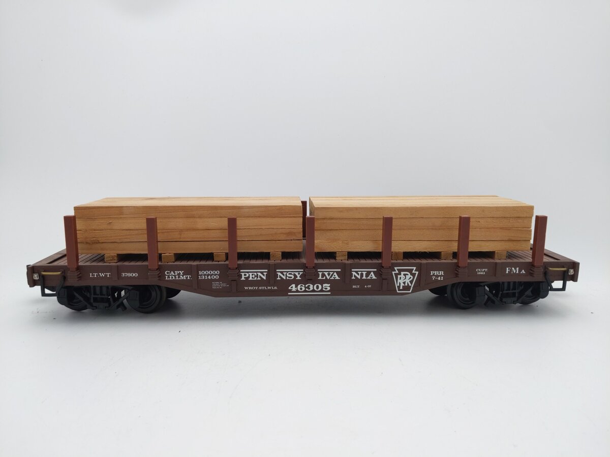 Aristo-Craft 46305 G Scale Pennsylvania Flatcar #46305 EX