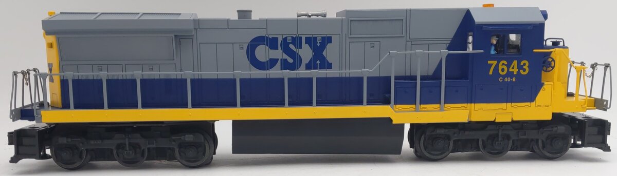 Lionel 6-18215 O Gauge CSX Dash 8 Diesel Engine #7643 EX/Box