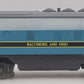 Lionel 6-8363 O Gauge Baltimore & Ohio F3 Powered A Unit Diesel Locomotive EX