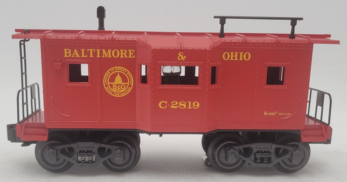 K-Line K614-1092 Baltimore & Ohio Caboose EX/Box