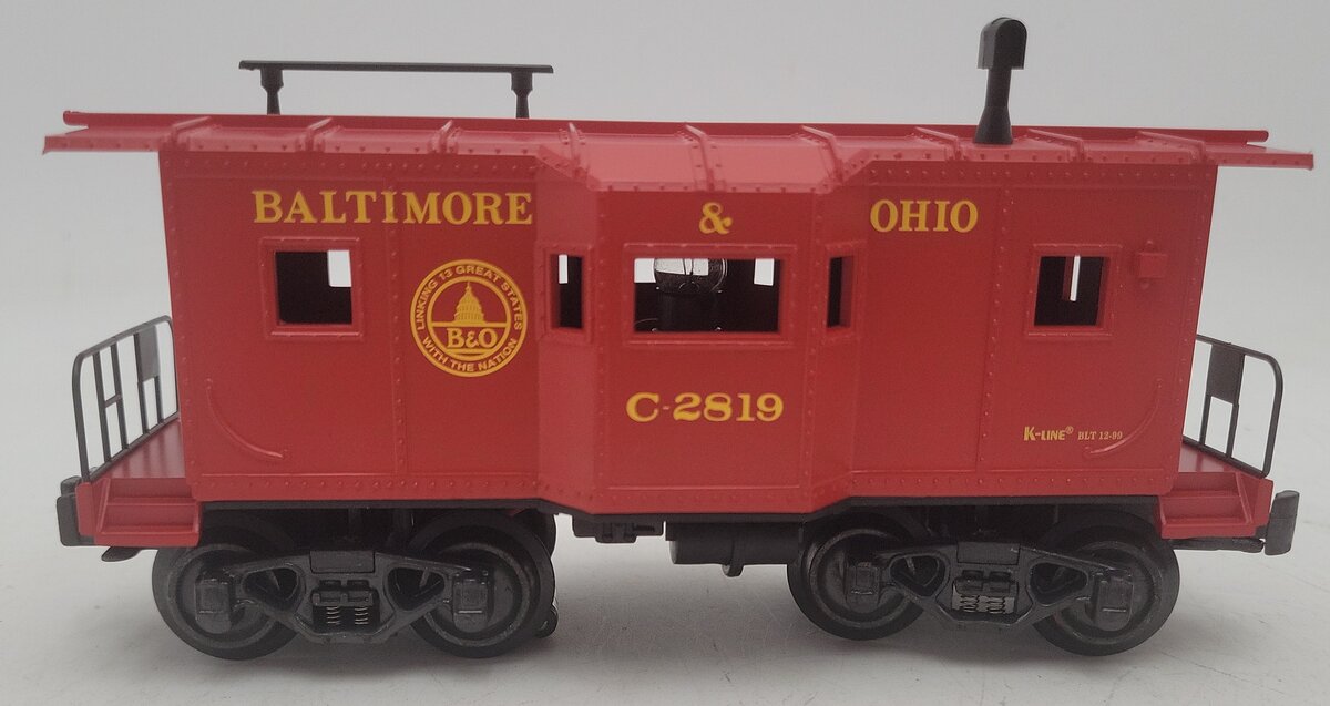 K-Line K614-1092 Baltimore & Ohio Caboose EX/Box