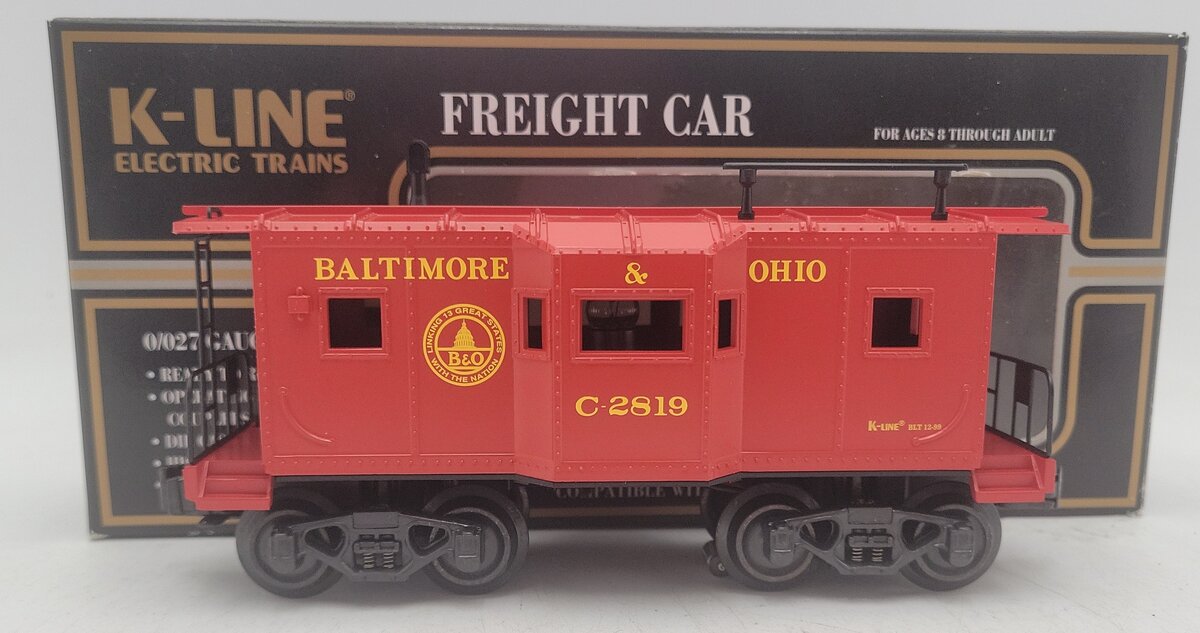 K-Line K614-1092 Baltimore & Ohio Caboose EX/Box