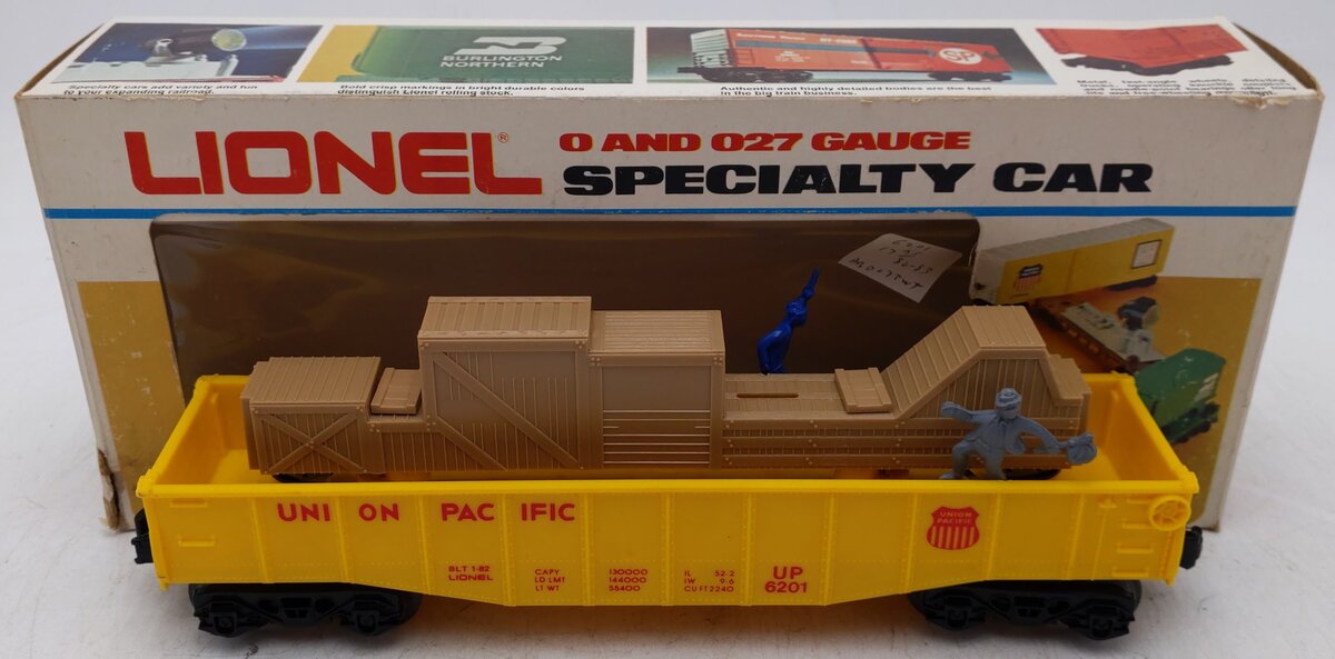 Lionel 6-6201 O Gauge Union Pacific Animated Gondola EX/Box