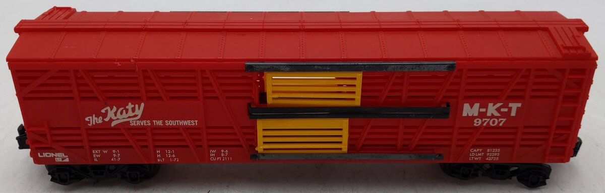 Lionel 6-9707 O Gauge Missouri, Kansas and Texas Cattle Car