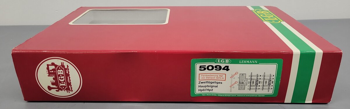LGB 5094 Home Stop Signal with 2 Arms EX/Box