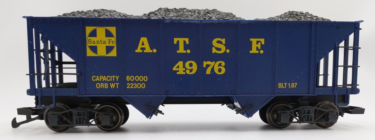 LGB 4076-D02 G Scale ATSF 2-Bay Hopper #4976 EX