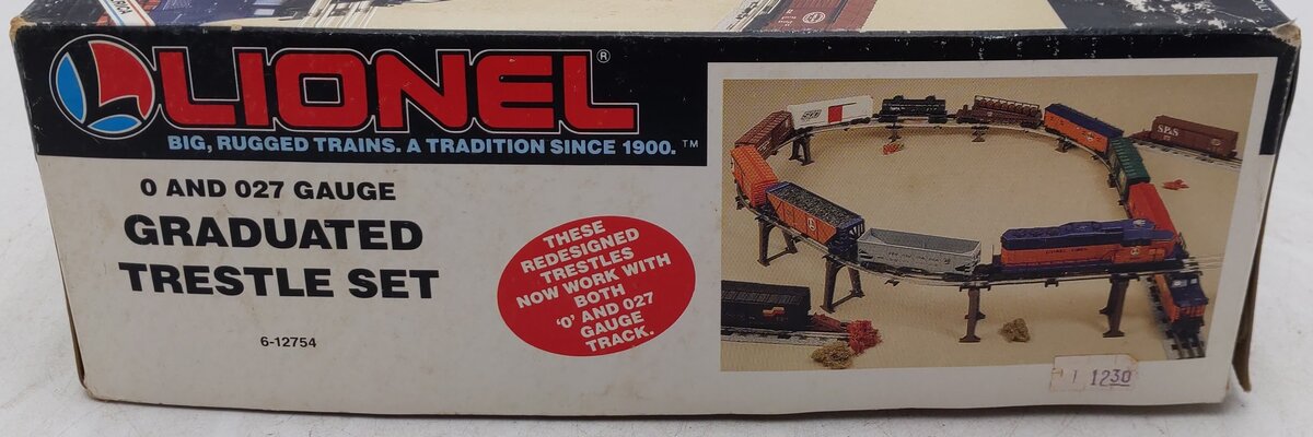 Lionel 6-12754 O & O27 Graduated Trestle Set VG/Box