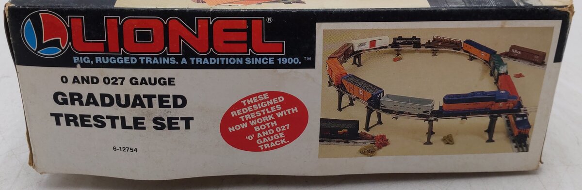 Lionel 6-12754 O & O27 Graduated Trestle Set VG/Box