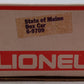 Lionel 6-9709 O Gauge State of Maine Box Car VG/Box