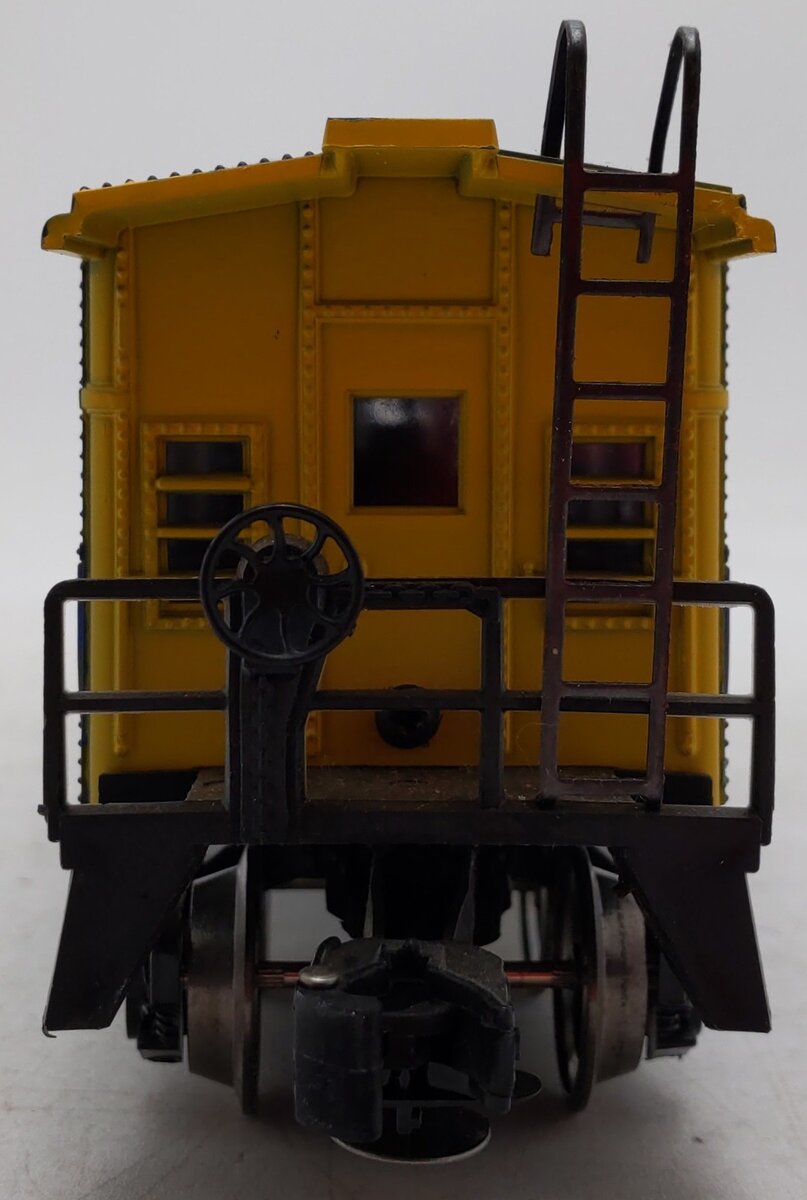 Lionel 6-9317 O Gauge AT&SF Blue & Yellow Bay Window Caboose #9317 VG