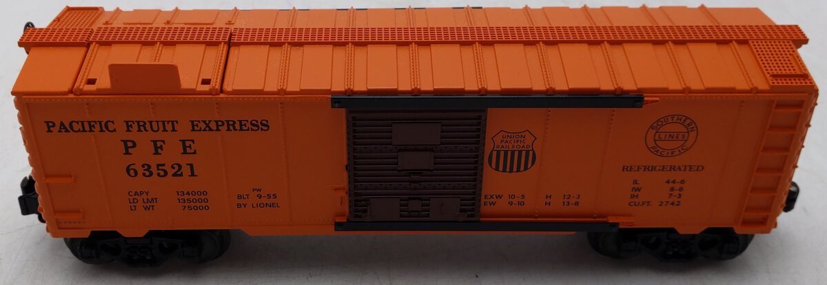 Lionel 63521 Vintage O Operating Pacific Fruit Express Ice Car VG