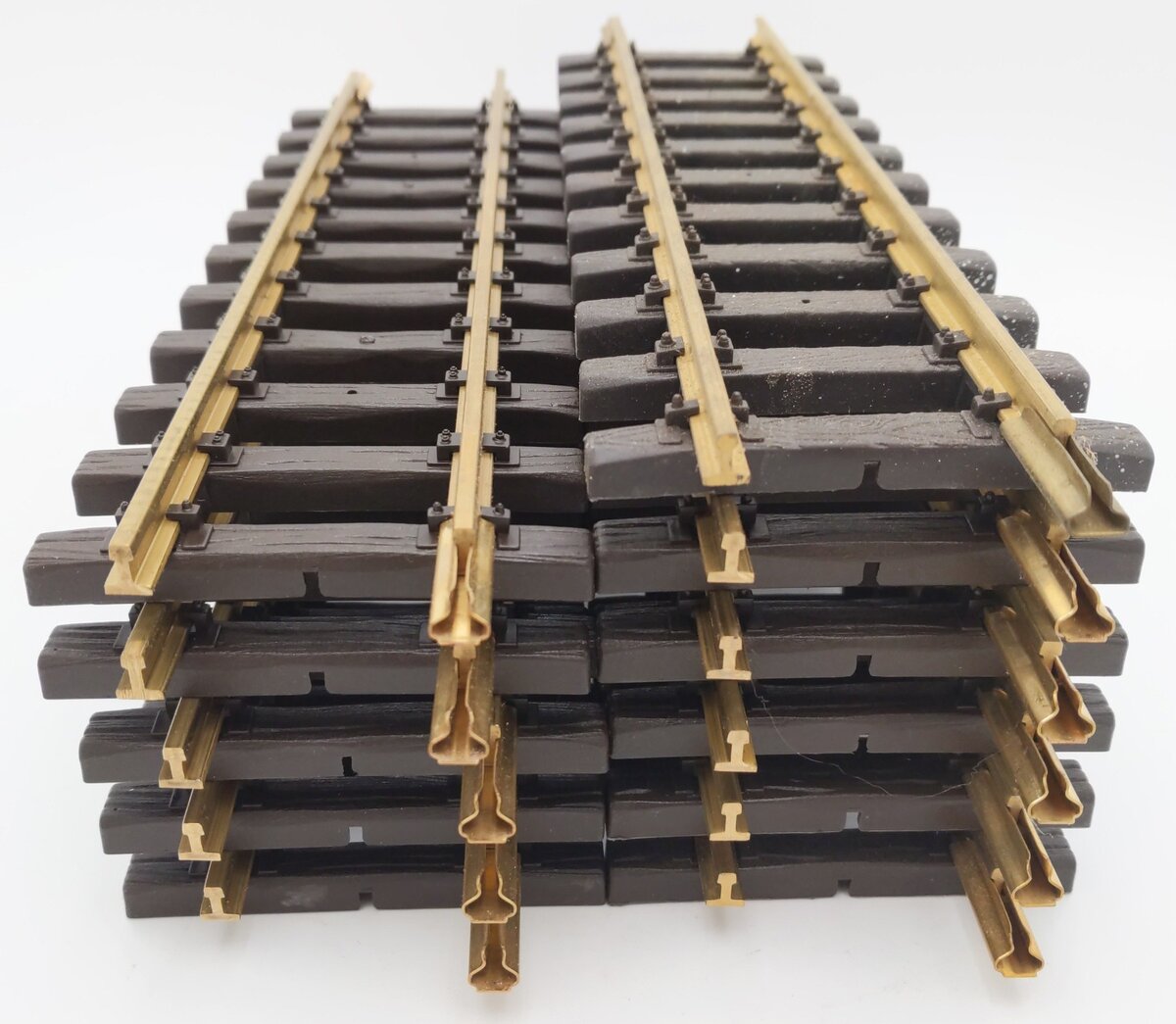 LGB 10000 G Scale 12 Inch Brass Rail Straight Track Sections [11] EX/Box