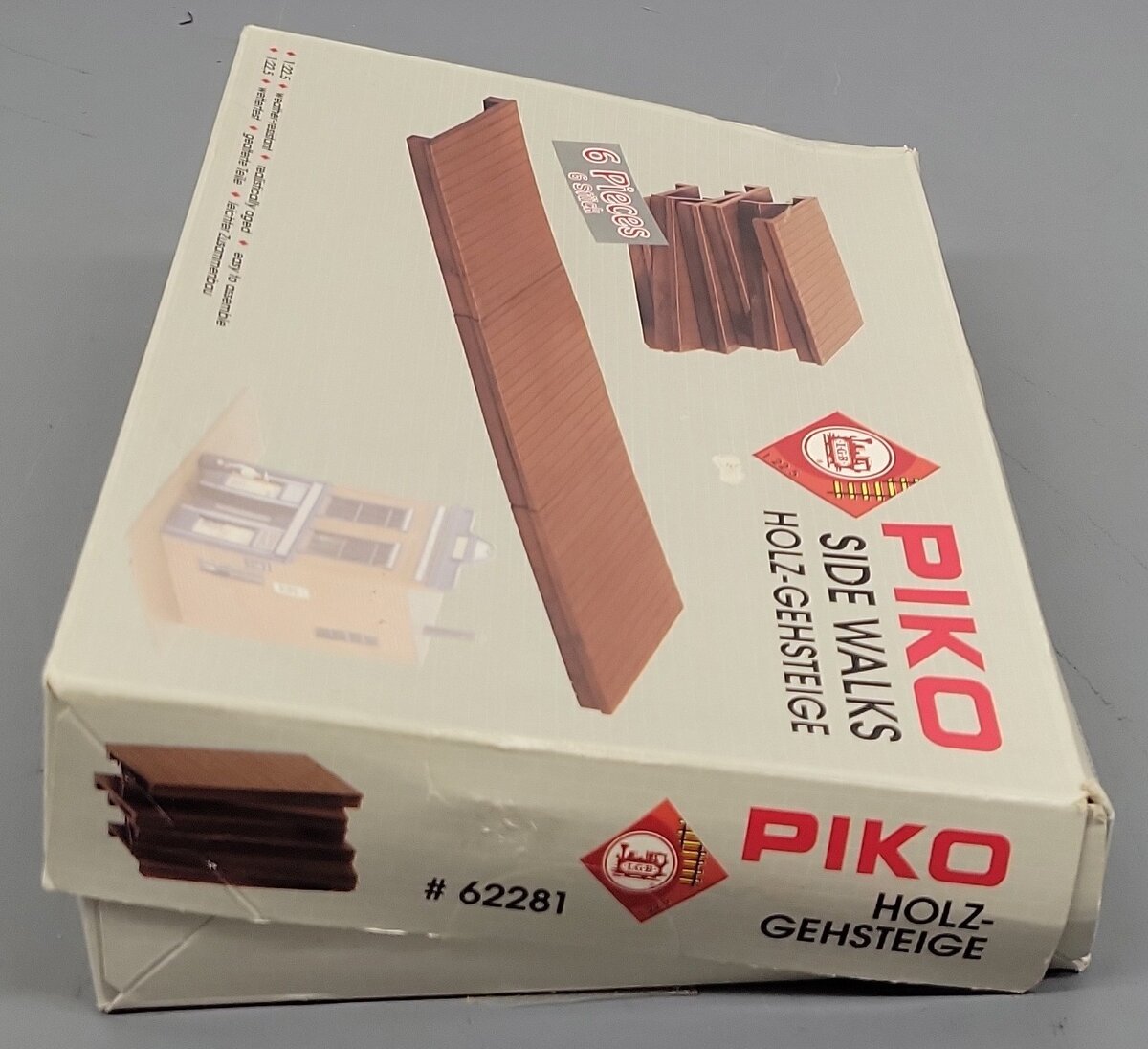 Piko 62281 G LGB Side Walks Kit (Pack of 6) VG/Box