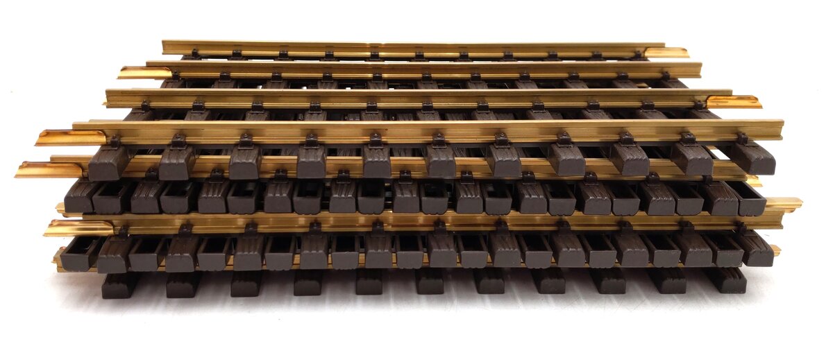 LGB 10000 G Scale 12 Inch Brass Rail Straight Track Sections (Box of 12) EX/Box
