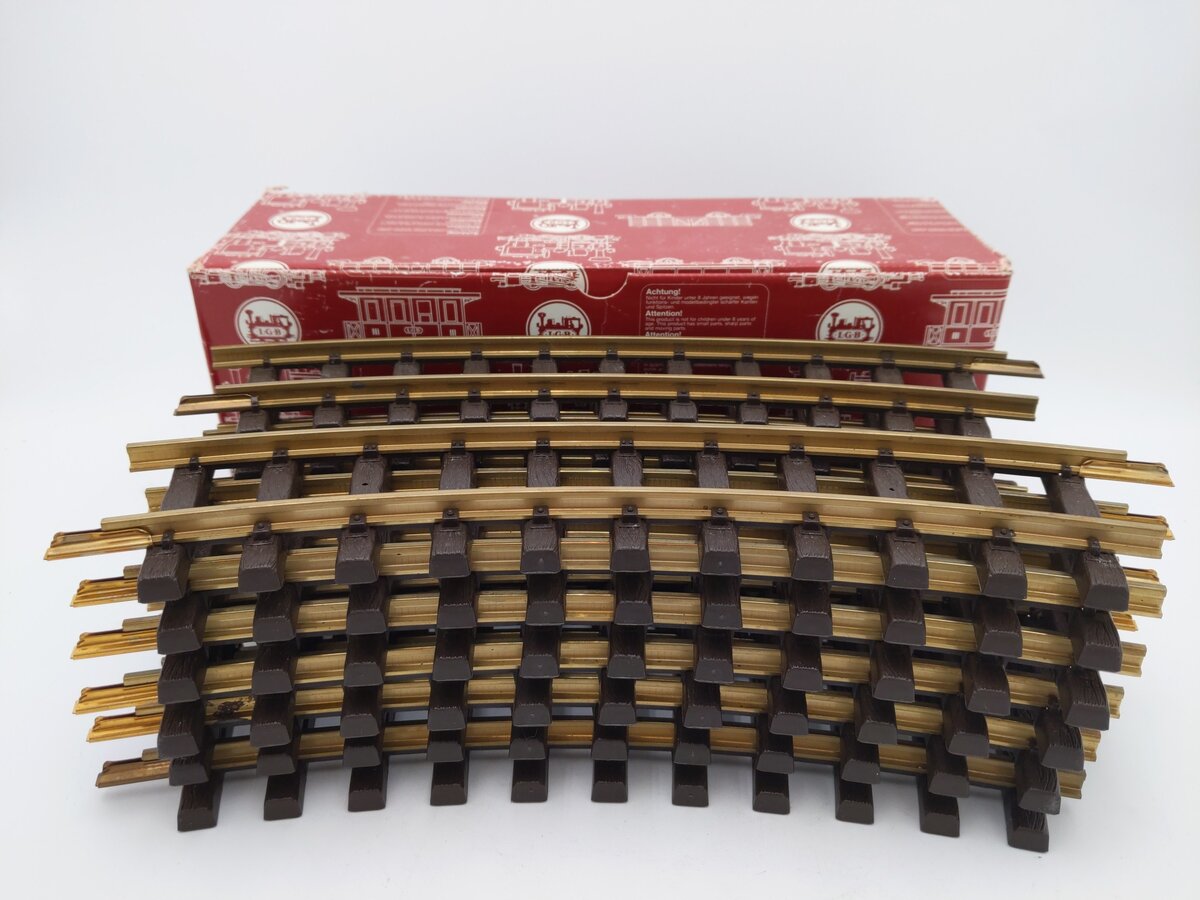 LGB 11000 G Scale R1 30 Degree Curved Track Sections (12) EX/Box
