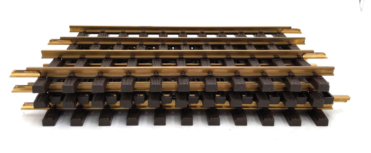 LGB 10000 G Scale 12 Inch Brass Rail Straight Track Sections (8) EX