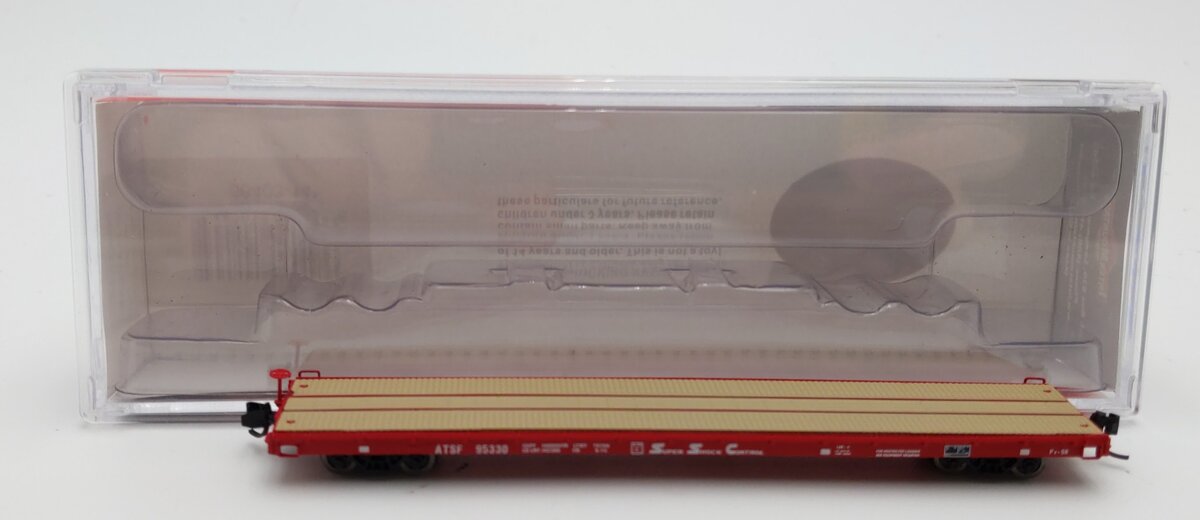 InterMountain 66403-14 N Scale ATSF 60' Flat Car #95330 LN/Box
