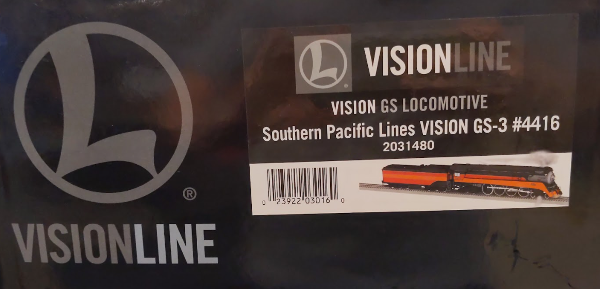 Lionel 2031480 O VISIONLINE Southern Pacific Lines GS-3 Steam Locomotive #4416 EX/Box