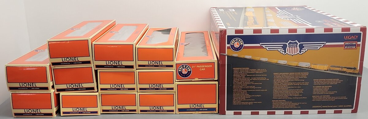 Lionel 2222020 O Gauge Union Pacific Rocket Booster Train Set w/Legacy EX/Box