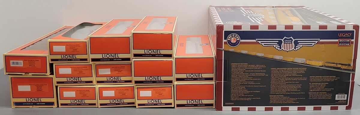 Lionel 2222020 O Gauge Union Pacific Rocket Booster Train Set w/Legacy EX/Box