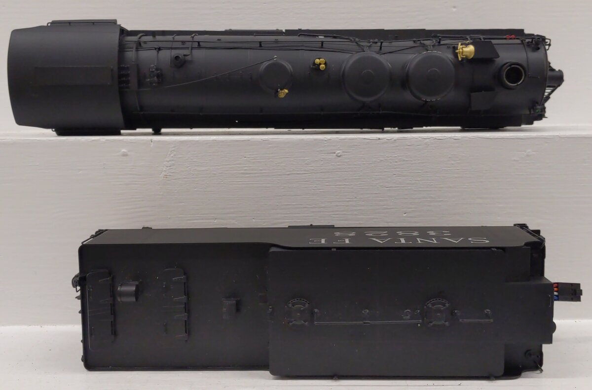 3rd Rail O BRASS Santa Fe 3800 Class 2-10-2 Steam Locomotive w/ Tender #3828-F/P EX/Box