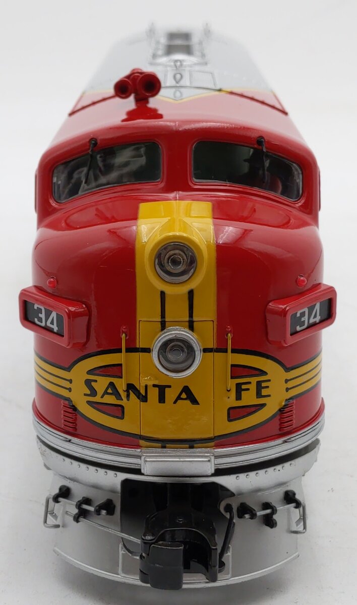 MTH 20-21034-4 O Gauge ATSF F-3 A-Unit Non-Powered Diesel Locomotive #34 EX/Box