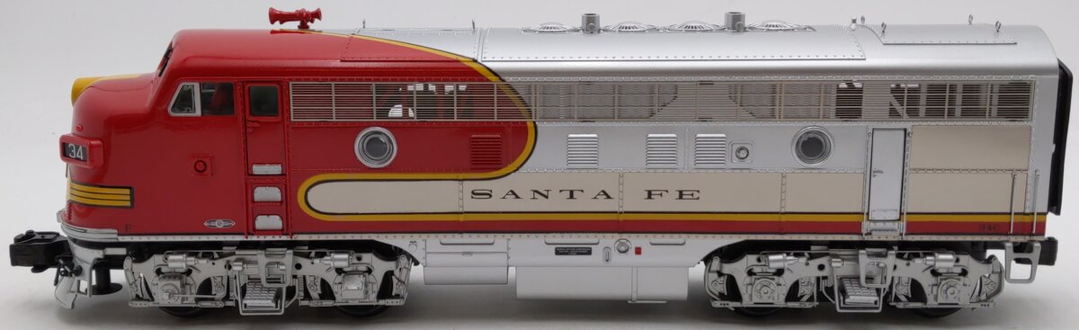 MTH 20-21034-4 O Gauge ATSF F-3 A-Unit Non-Powered Diesel Locomotive #34 EX/Box