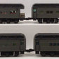 Lionel 6-15526 O Gauge Santa Fe Heavyweight Passenger Cars (Set of 4) EX/Box