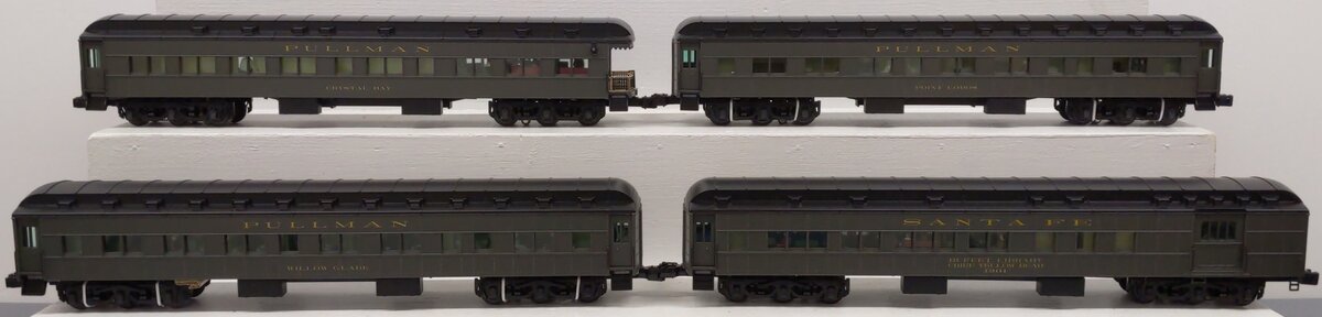 Lionel 6-15526 O Gauge Santa Fe Heavyweight Passenger Cars (Set of 4) EX/Box
