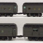 Lionel 6-15526 O Gauge Santa Fe Heavyweight Passenger Cars (Set of 4) EX/Box