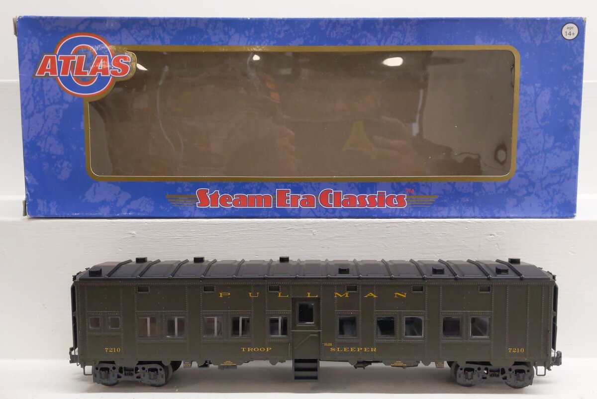 Atlas 3007704-7 O Gauge Pullman Troop Sleeper #7210 (3 Rail) EX/Box