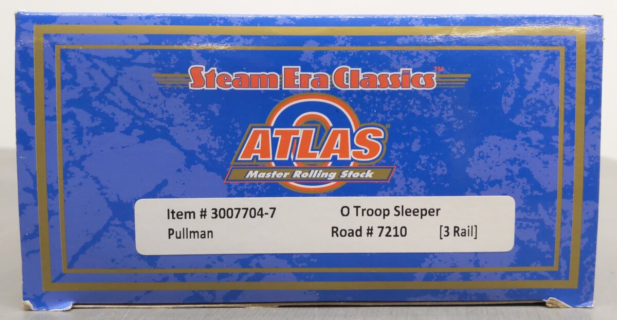 Atlas 3007704-7 O Gauge Pullman Troop Sleeper #7210 (3 Rail) EX/Box