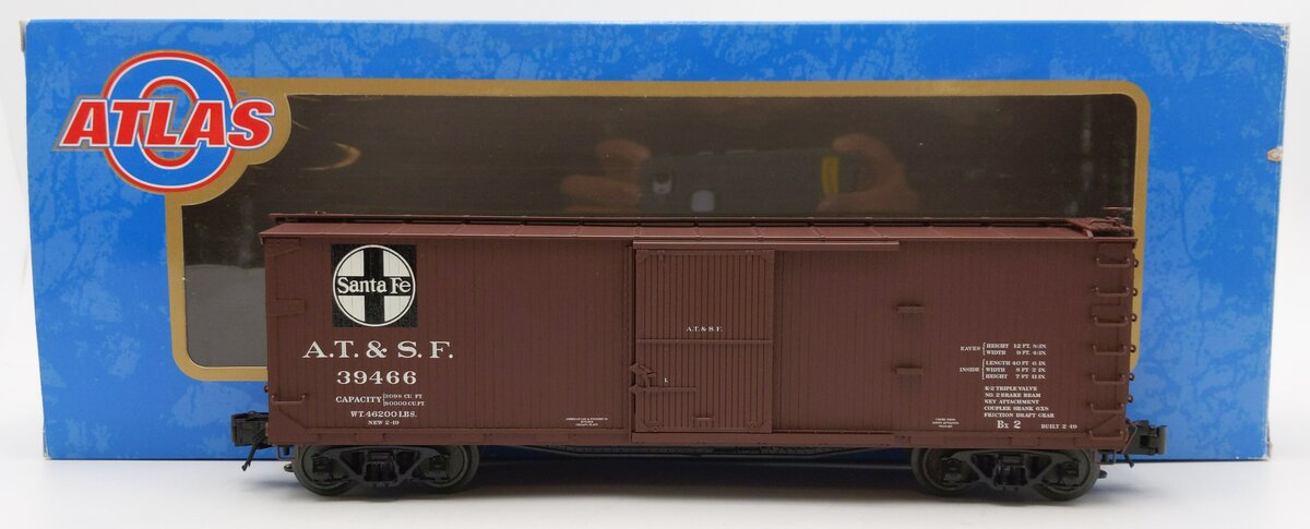 Atlas 8305-4 O Gauge 3-Rail Santa Fe USRA Double-Sheathed Wood Box Car #39466 LN/Box